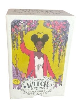 Modern Witch Tarot Deck by Lisa Sterle - Bright Yellow & Pink Box